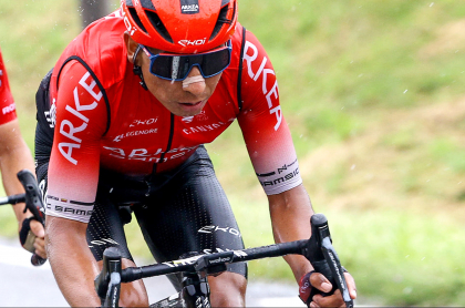 Nairo Quintana y Esteban Chaves colombianos favoritos en Tour de Luxemburgo 2021. Imagen del líder del Arkea.