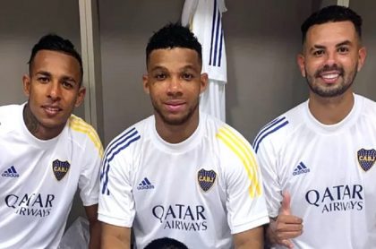 Sebastián Villa, Frank Fabra y Edwin Cardona, futbolistas colombianos que saldrían de Boca Juniors