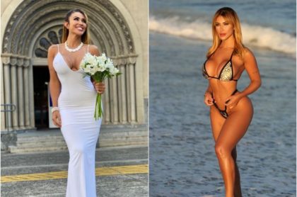 Fotos de la candente modelo brasileña que celebra que se casó con ella misma