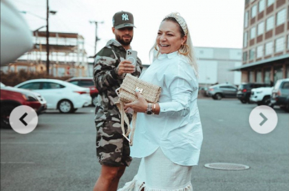 Maluma junto a su mamá, Marlli Arias, en un paseo en helicóptero en Nueva York