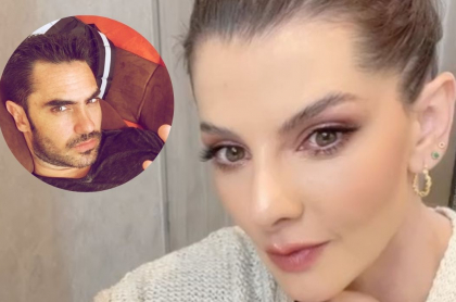 Fotos de Carolina Cruz y Linconl Palomeque, en nota de mensaje que hizo la presentadora y dicen que va para el actor.