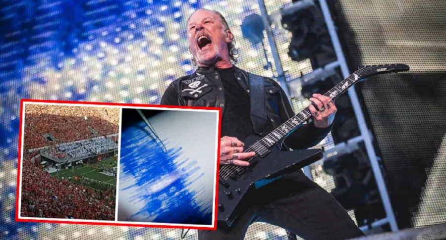  James Hetfield, de Metallica, habló al ver que 'Enter Sandman' hizo temblar. 