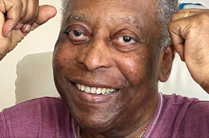 Pelé habló desde el hospital; dice que se está recuperando. Imagen del exfutbolista brasileño.