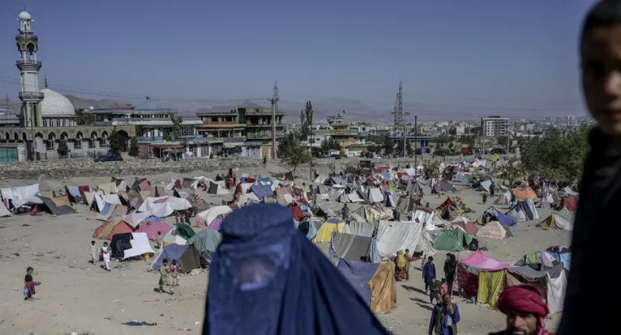 Imagen ilustrativa de los afganos refugiados 