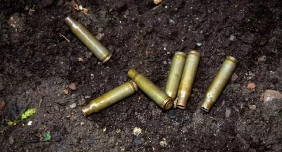 Imagen de balas que ilustra una masacre en el Valle del Cauca. 