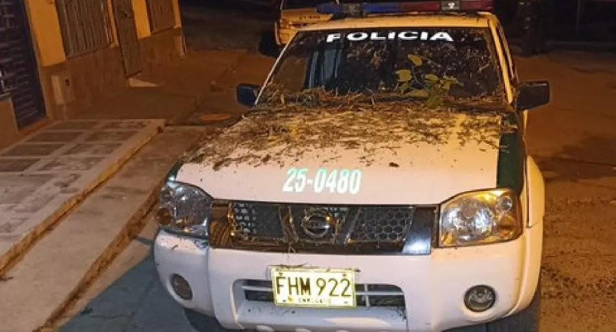 Patrulla de la Policía atacada con explosivos en el Quindío. 
