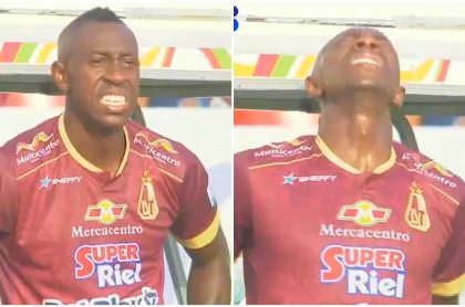 Lesión de Juan Fernando Caicedo y Jeison Angulo en Tolima vs. Cali.