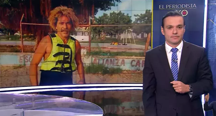 Juan Diego Alvira publica denuncia de el doble de 'El Pibe' Valderrama en Noticias Caracol.