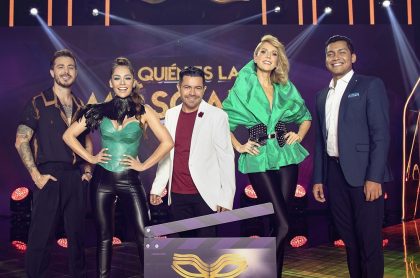 Llane, Lina Tejeiro, Piter Albeiro, Alejandra Azcárate y 'JuanDa Caribe' en 'Quién es la máscara', a propósito de que RCN volvió a promocionarla y hay quienes creen que reemplazará a 'Masterchef'.