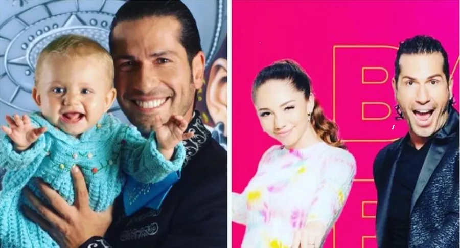 Gregorio y Luna Pernía, actor y pareja de su hija en el concurso 'Así se baila'.
