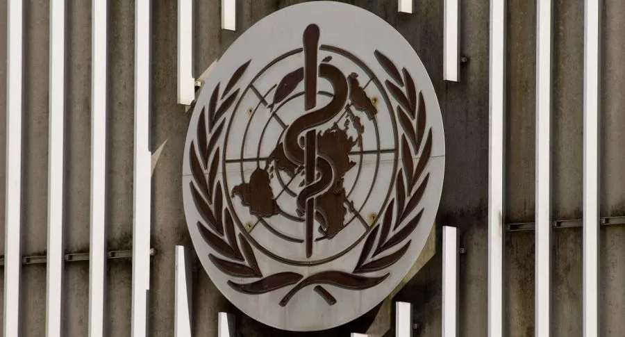 Imagen con el logo de la OMS