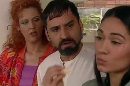 Claudia Liliana Gómez, Robinson Díaz y Mónica Gómez en escena de 'Pecados capitales', en nota de parentesco de Gómez con estrella de Hollywood.