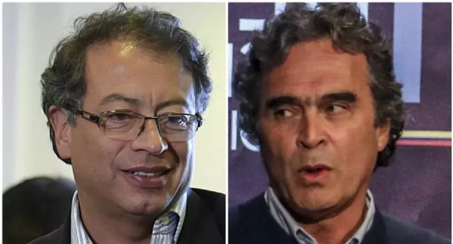 Gustavo Petro y Sergio Fajardo, quien criticó al senador por una propuesta que hizo sobre los ingresos de los trabajadores en Colombia