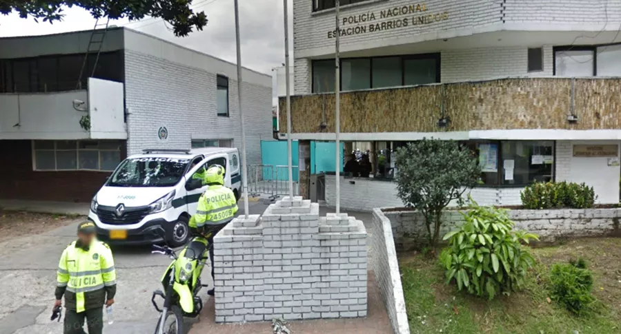 Estación de Policía de Barrios Unidos, Bogotá, donde hubo fuga masiva de detenidos.