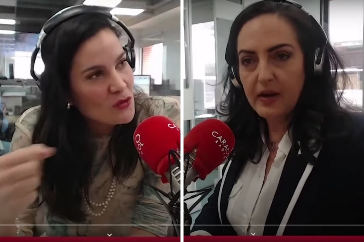 Vanessa de la Torre y María Fernanda Cabal, quienes tuvieron fuerte discusión al aire