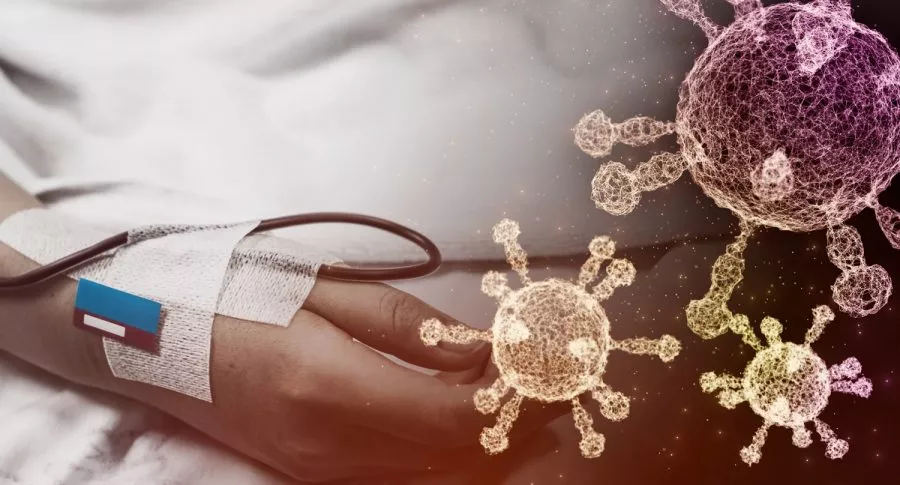 Foto de mano en hospital ilustra reporte de coronavirus en Colombia 28 septiembre 2021