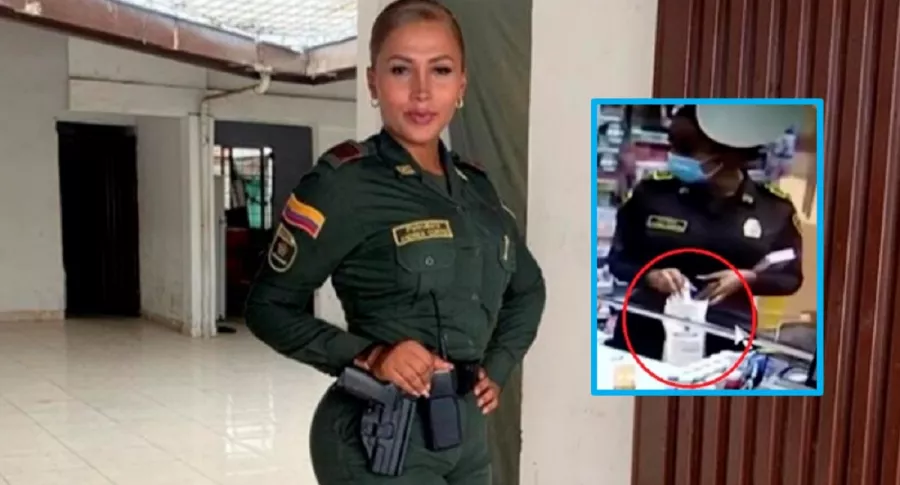 Andrea Cortés, patrullera destituida de la Policía