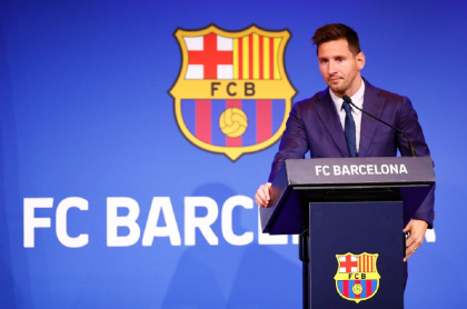 Imagen de Lionel Messi que ilustra nota; FC Barcelona ya estaba quebrado antes de la salida de Lionel Messi