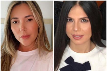 Dayana Jaimes y Caya Varón, que fueron esposas de Martín Elías