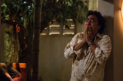 'Franco Che' en 'El hijo del Cacique', a propósito de que contó que le tocó meterse a un ataúd en escena de la muerte de Diomedes Díaz en 'El hijo del Cacique' de Caracol.
