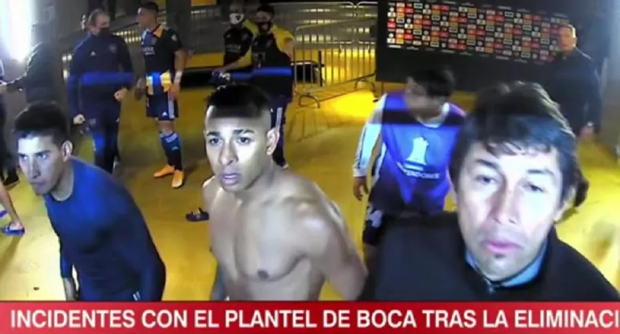 Sanción para Villa y más jugadores de Boca por pelea en Copa Libertadores