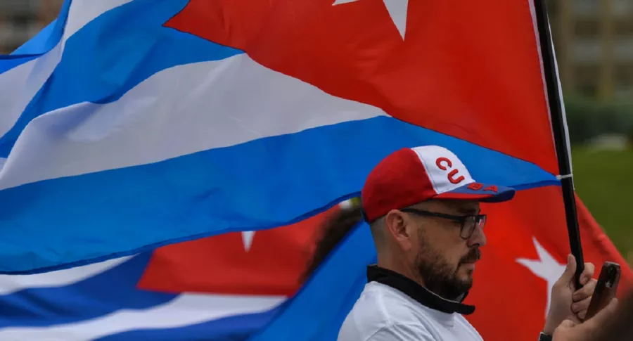 Imagen de vieja protesta en Cuba, que prohíbe marchas contra el régimen socialista