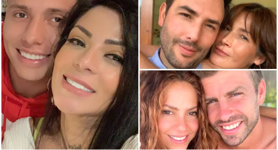 Cuántos años de diferencia hay entre Marbelle y Sebastián Salazar, Shakira y Gerard Piqué y  Kathy Sáenz y Sebastián Martínez.