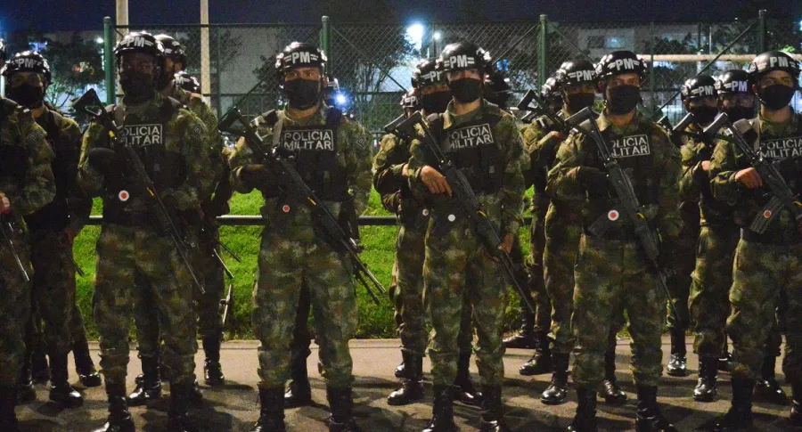 Tropas de la Policía Militar para patrullar Bogotá motivaron tutela al Gobierno.