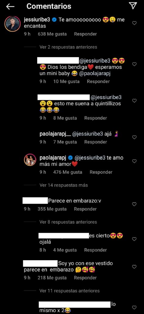 Captura de pantalla historia Instagram paolajarapj..