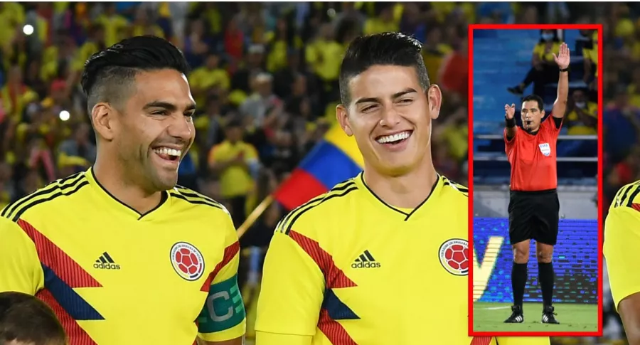 Video de cómo fue la confusión de James Rodríguez con Falcao García en el partido de Colombia vs. Brasil, en Eliminatorias.