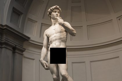 Imagen de obra de arte censurada que ilustra nota; Museos crean cuentas en OnlyFans para publicar arte explícito en redes