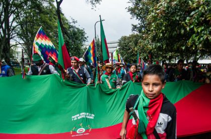 Imagen de indígenas que ilustra nota; Niños indígenas del Parque Nacional están internados en UCI en Bogotá