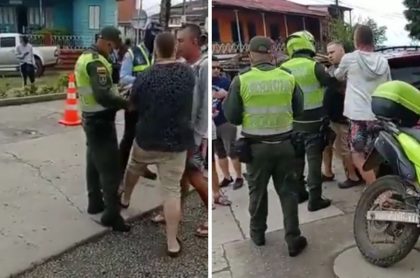 Hombre atacó a golpes a agente de tránsito en Valle del Cauca