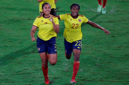 Imagen de la Selección Colombia femenina, que le ganó a Chile en amistoso, en Cali