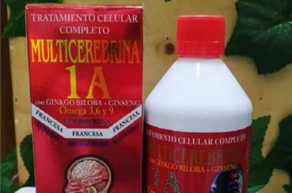 Multicerebrina 1A denunciada como fraudulenta por el Invima.