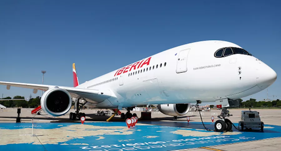 Los nuevos Airbus A350-900 de Iberia operarán en la ruta Madrid-Bogotá.