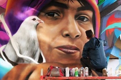 Diego Felipe Becerra, grafitero asesinado en Bogotá.