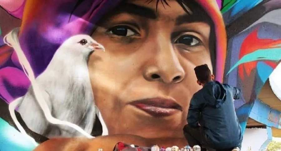 Diego Felipe Becerra, grafitero asesinado en Bogotá.