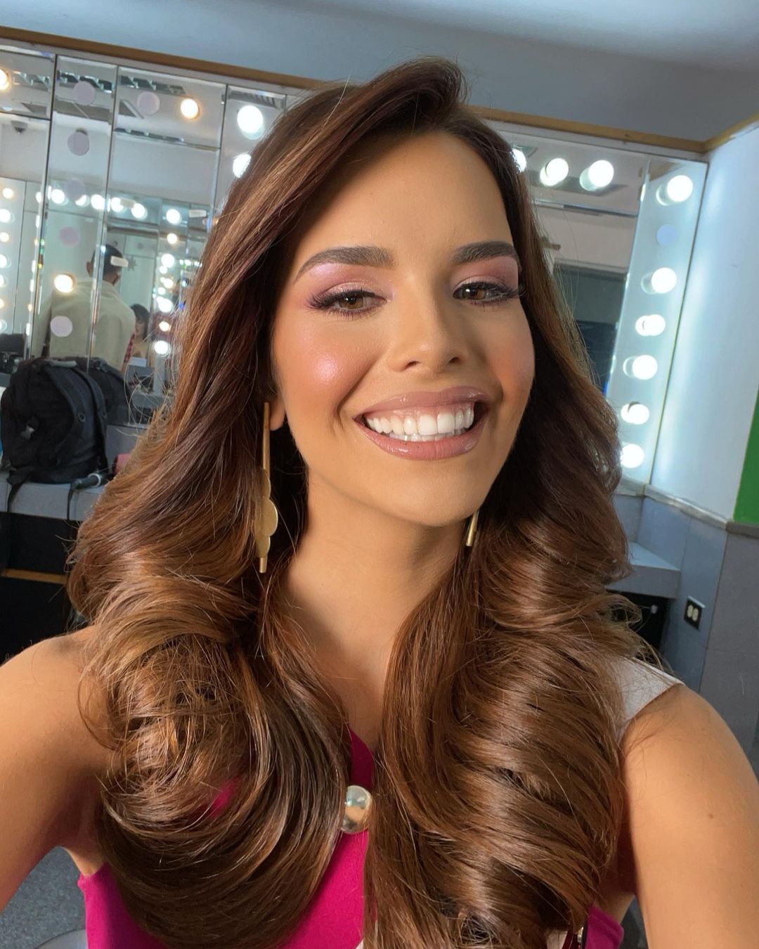 Selfi de Amanda Dudamel, hija de Rafael Dudamel que ganó Miss Venezuela