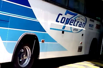 Imagen de referencia. de una bus de Copetrán, cuyo gerente murió por secuelas del coronavirus