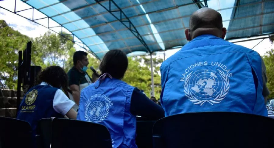 Delegados de la ONU en Colombia.