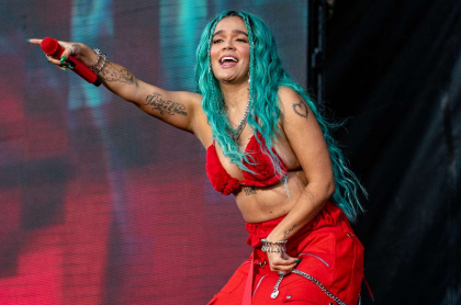 Foto de Karol G, en nota de Anitta disfrazada de la colombiana y qué dijeron.