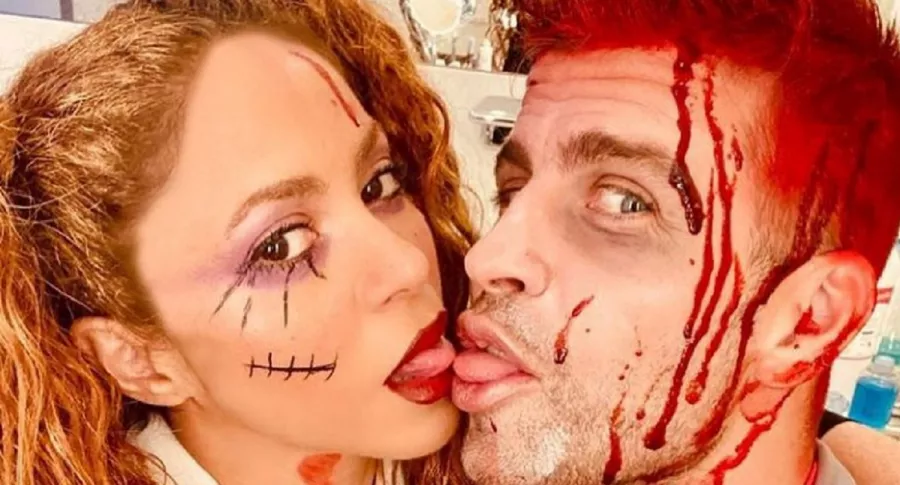 Shakira y Piqué, con sus disfraces de Halloween