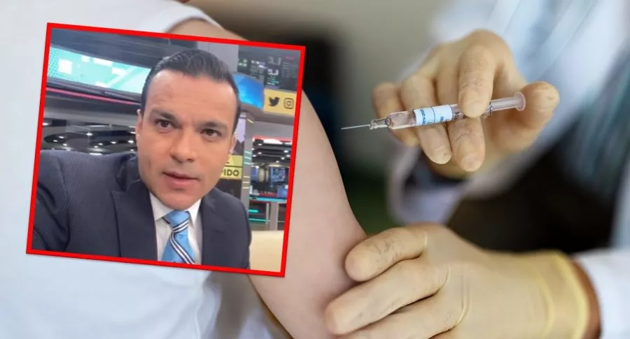 Video de la hija de Juan Diego Alvira vacunándose contra el COVID-19.