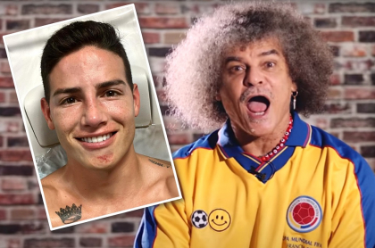 Carlos Valderrama, que habló sobre el posible regreso de James Rodríguez a la Selección Colombia. Fotomontaje: Pulzo.