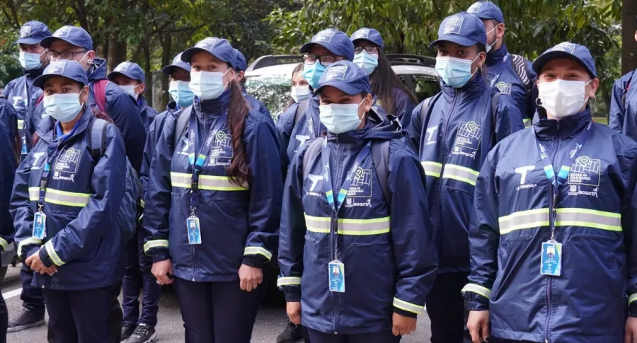 Agentes civiles de Tránsito en Bogotá 