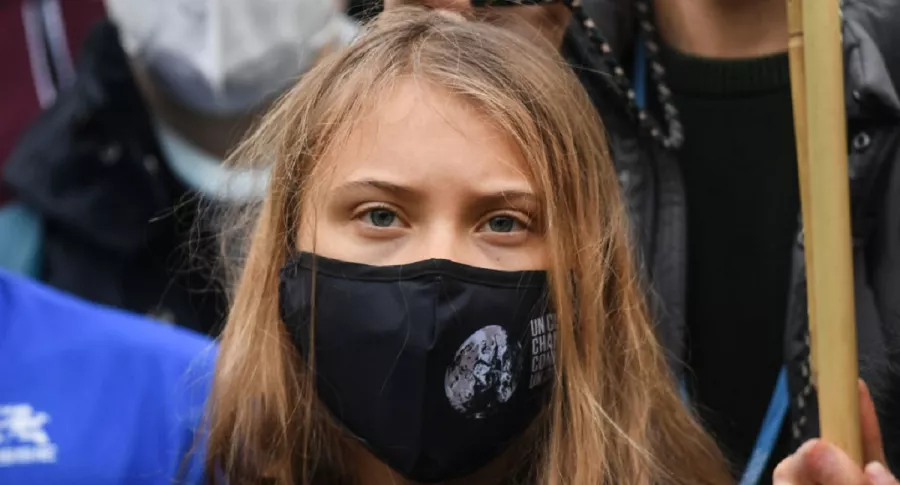 Imagen de Greta Thunberg, que insulta a líderes mundiales en cumbre clima COP26