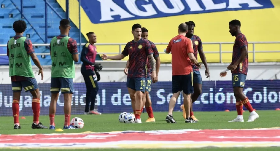 James Rodríguez, en una de sus últimas concentraciones con la Selección Colombia.