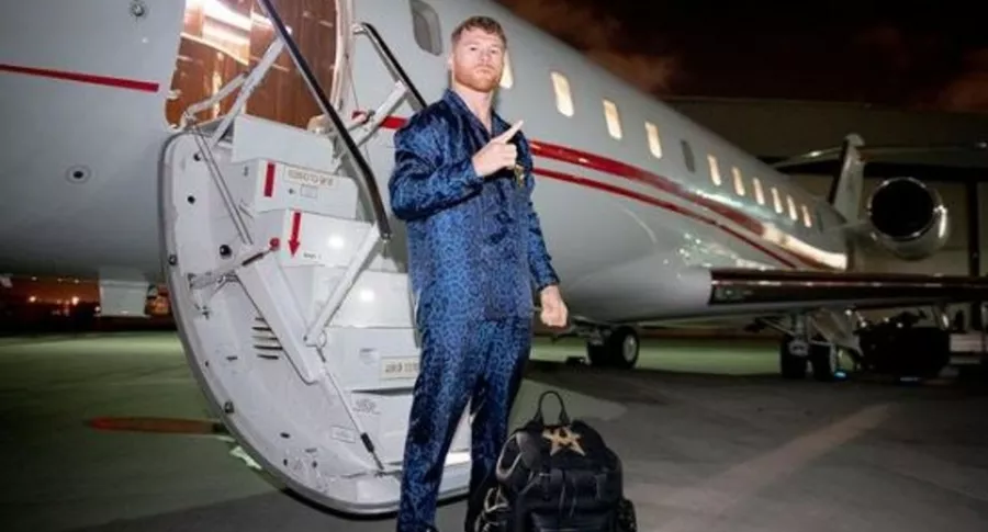 Millonario precio de pijama que lució Canelo Álvarez al llegar a Las Vegas