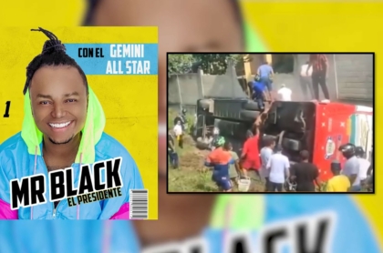 Mr. Black accidente: aparece video de cómo quedó el bus luego del volcamiento, en Bolívar.